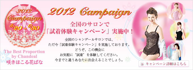 2012 Campaign　全国のサロンで「試着体験キャンペーン」実施中！